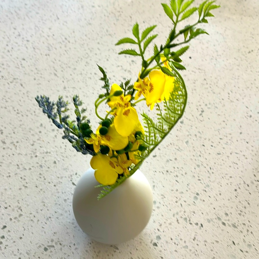 Home Artificial Yellow Orchid